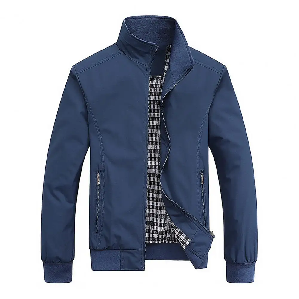 

2021 Men Jacket Spring Autumn Casual Solid Fashion Slim Bomber Jacket Overcoat New Arrival Baseball Men's Jacket M-6XL Top
