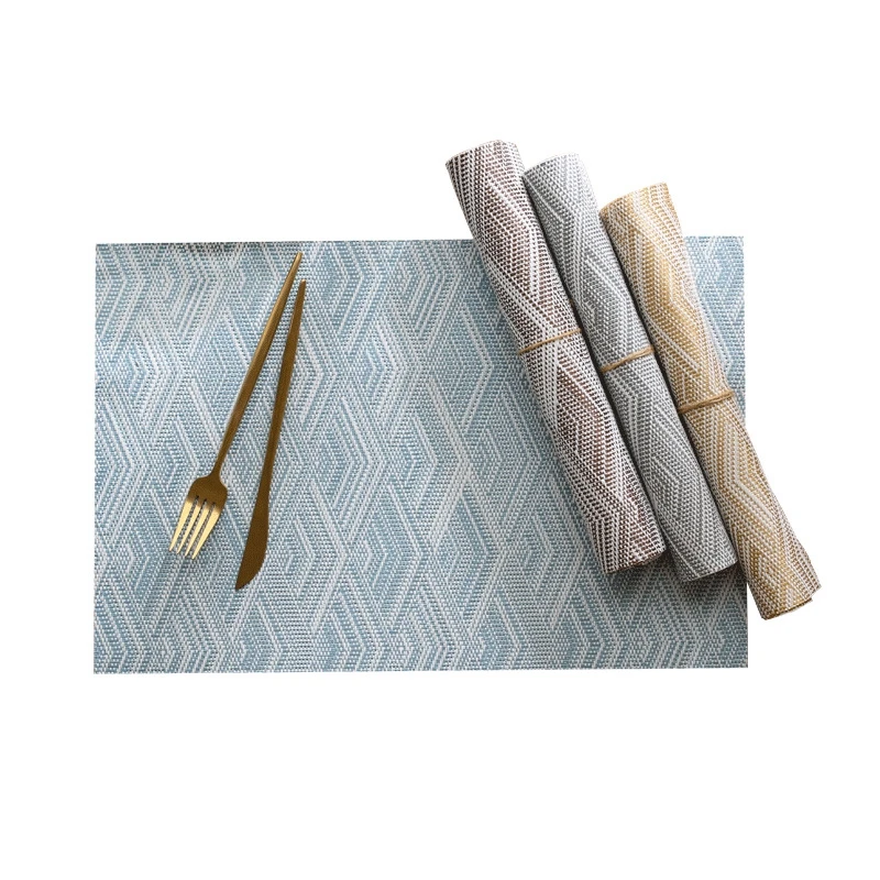 Inyahome Жаккардовые ПВХ Квадратные Коврики для стола Нескользящие термостойкие