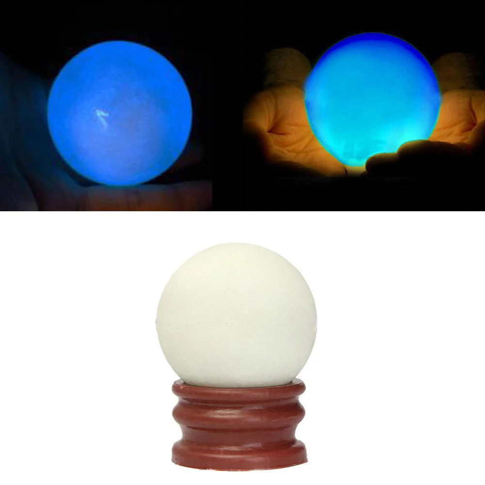 35 мм светится в темноте камень зеленый светящийся кварцевый шар|Украшения для