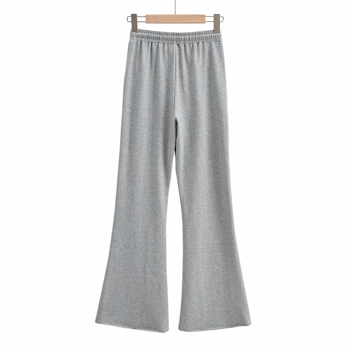 

Elastic High Waist Ripped Mop Pants Women's Oversized Straight White Casual Sweatpants 2021 Summer Lady Thin Loose Pants