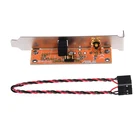 SPDIF оптический и RCA выход Кабельный кронштейн для ПК материнской платы черный кабель GND заземление