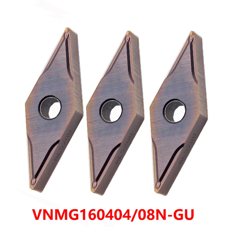 

VNMG160404 VNMG160408 N-GU AC520U AC530U VNMG 160404 160408 Turning Tool CNC Lathe Cutter Carbide Inserts 100% Original Cutting