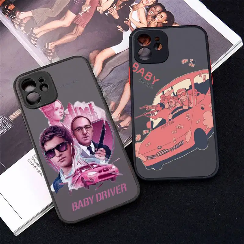 

movie baby driver Phone Case Matte Transparent for iPhone 7 8 11 12 s mini pro X XS XR MAX Plus Clear mobile bag Shell Cover