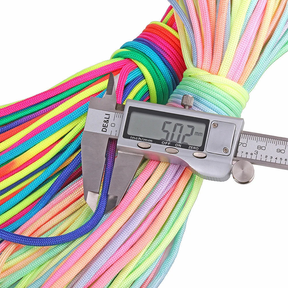 Новый 5 ММ Семь цветов градиентная веревка для зонта семь сердечников