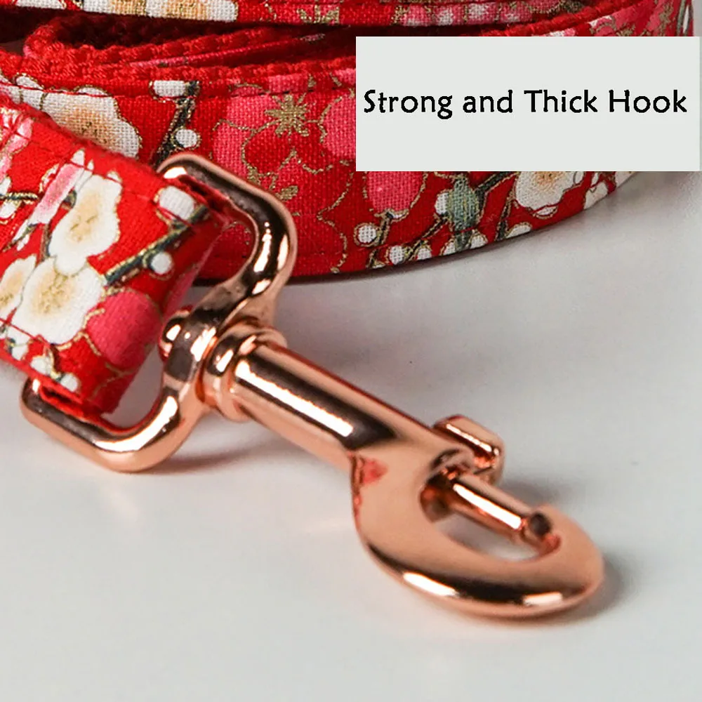 

Bow Tie Dog Collar Nylon & Cotton Webbing Collar Leash Set Small Medium Large Dogs Cat Removable Pet Products Dog Accessories