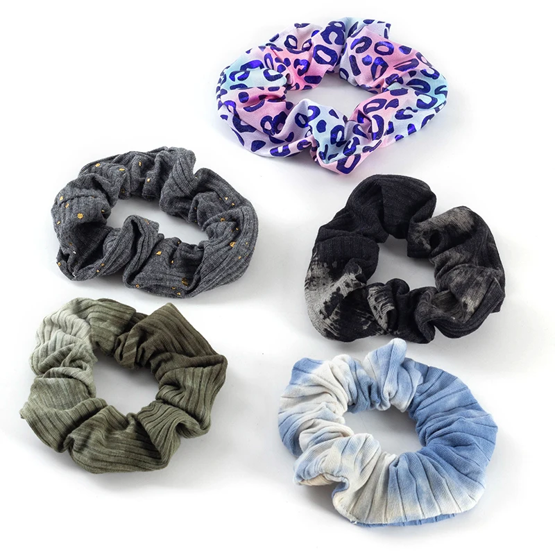 Красочные женские резинки для волос завязывающие краску эластичные головной