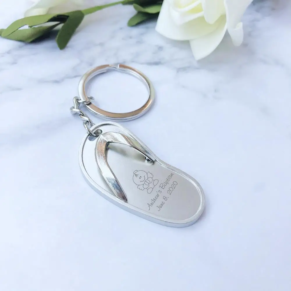 25 шт. персонализированные крещение пользу пользовательское имя мини шлепанцы