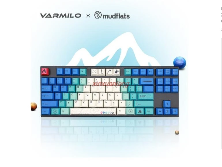 

Механическая клавиатура varmilo VD87M-S R2, 87 клавиш, проводная клавиатура PBT + Bluetooth 5,0 Cherry MX переключатели, Совместимость с Mac