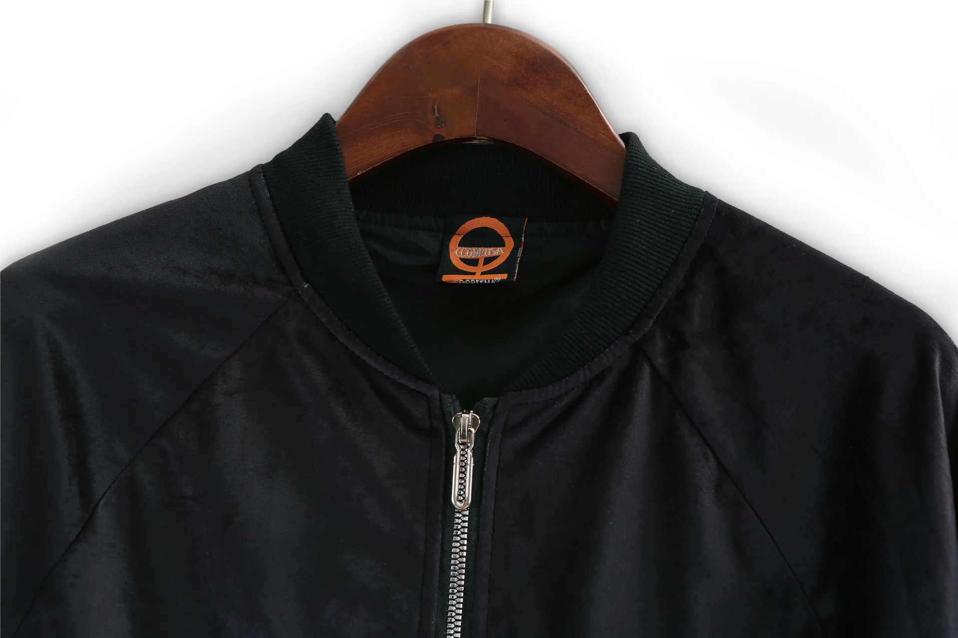 

Vefadisa Stitching Color Letter Print Women Coat 2020 Autumn O-Neck Animal Owl Print Jacket Zipper Casual Women Jacket QYF3460