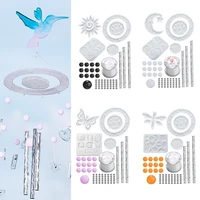 diy wind chimes epoxy resin mold hanging ornaments casting silicone mould crafts jewelry home outdoor decorations casting tools