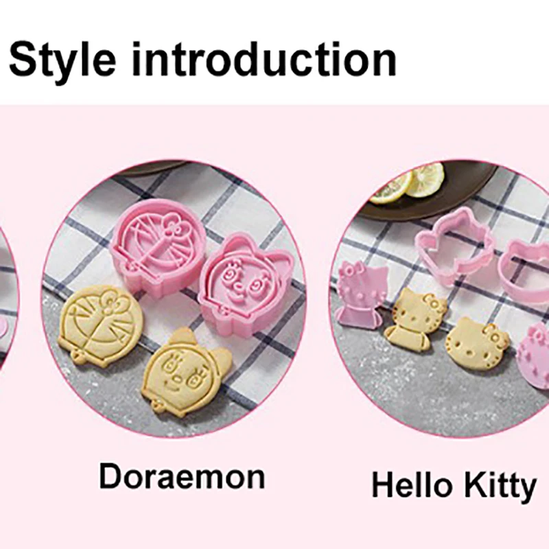 2 шт. инструмент для обжига 3D форма печенья Милая мультяшная животная пластиковая