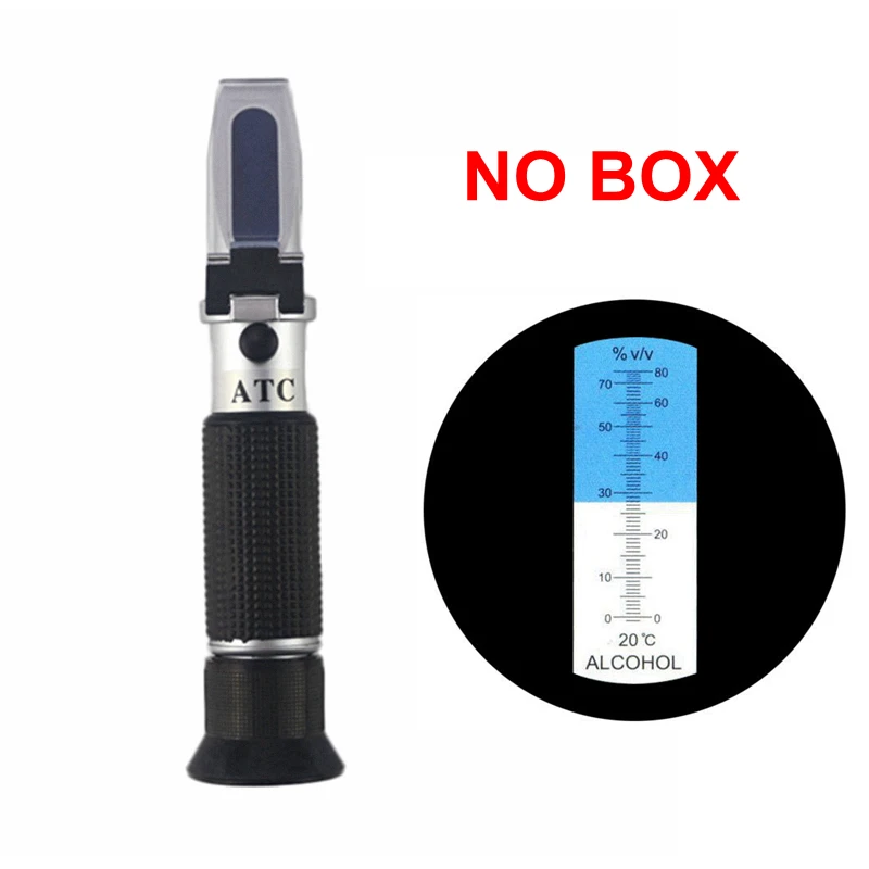 

Портативный детектор алкоголя, рефрактометр 0-80% В/В, измеритель содержания алкоголя, алкоголя, тестер