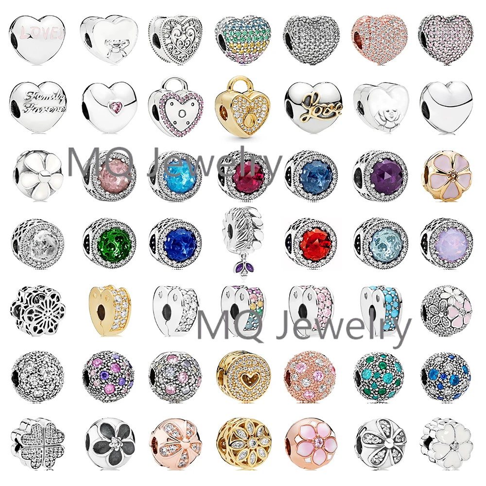 

Классические и популярные женские ювелирные изделия из стерлингового серебра 100% пробы, безопасная застежка в форме цветка и сердца, Беспла...