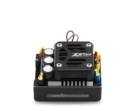 

ZTW 1:8 Beast PRO SS 220A Turbo 6V/7.4V adjustable 8A BEC Brushless ESC waterproof all aluminium heat sinking for truck