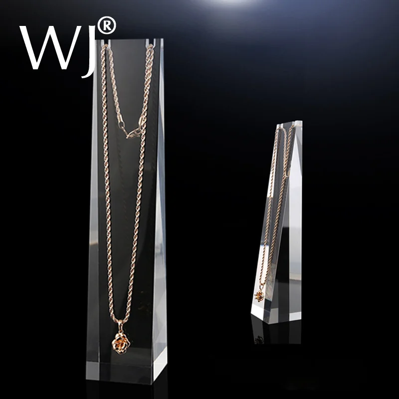 Подвесное ожерелье из прозрачного матового белого акрилового плексигласа 8