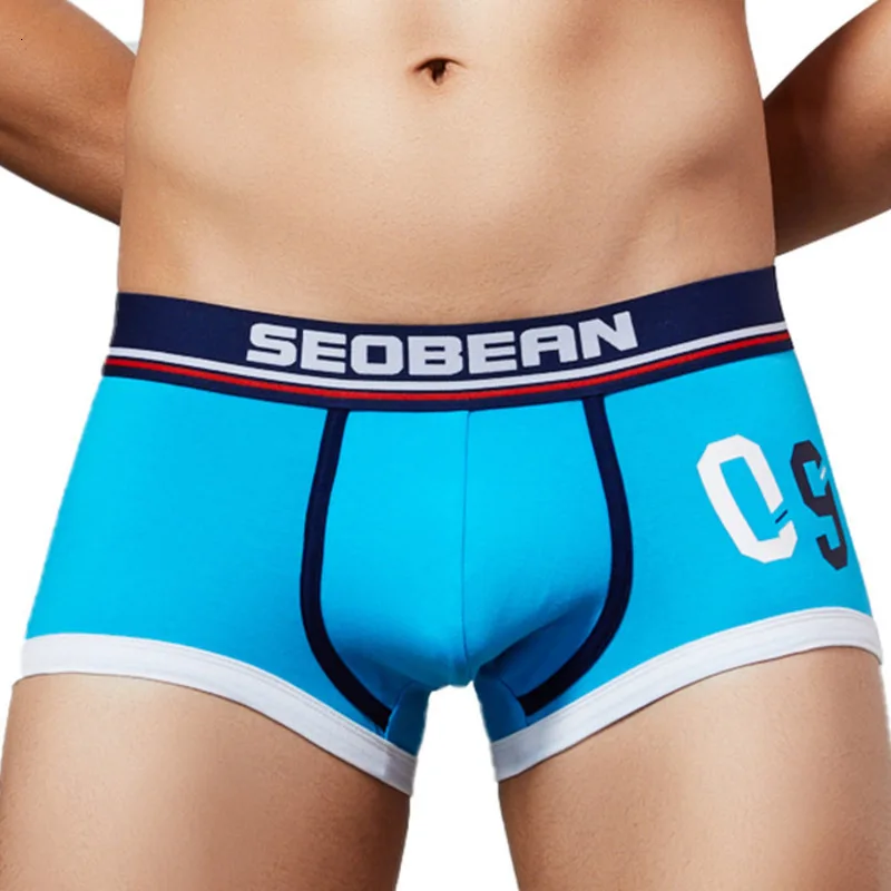 

Sexy Cotton Underwear Boxer Men Boxers Trunks Low Rise Male Underpants Gay Mens Underware Boxershorts Seobean Brand Quality