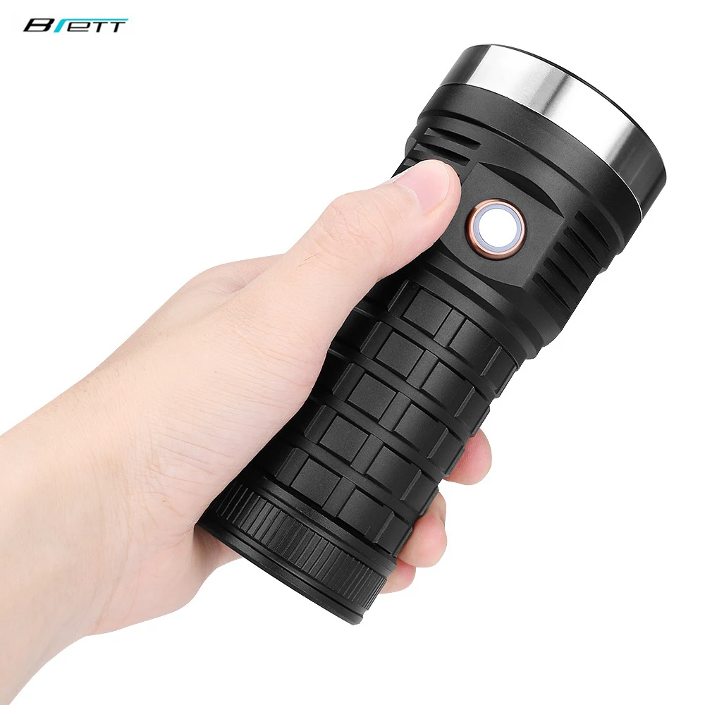 Фонарик Cree xhp70 led 18650 аккумулятор 8000 мАч usb зарядка ударопрочный мощный уличный