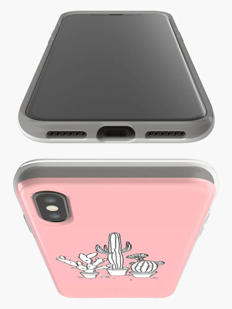 Cactus Doodle for iPhone 11 X XS Max XR Cute Cat Tom Cover iphone 8 7 6 6S Plus Soft Silicone Clear | Мобильные телефоны и