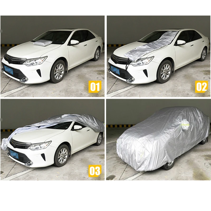 

Universal for Sedan Car Covers Size S/M/L/XL/XXL Indoor Outdoor Full Auot Cover Sun UV Snow Dust Resistant Protection Cover