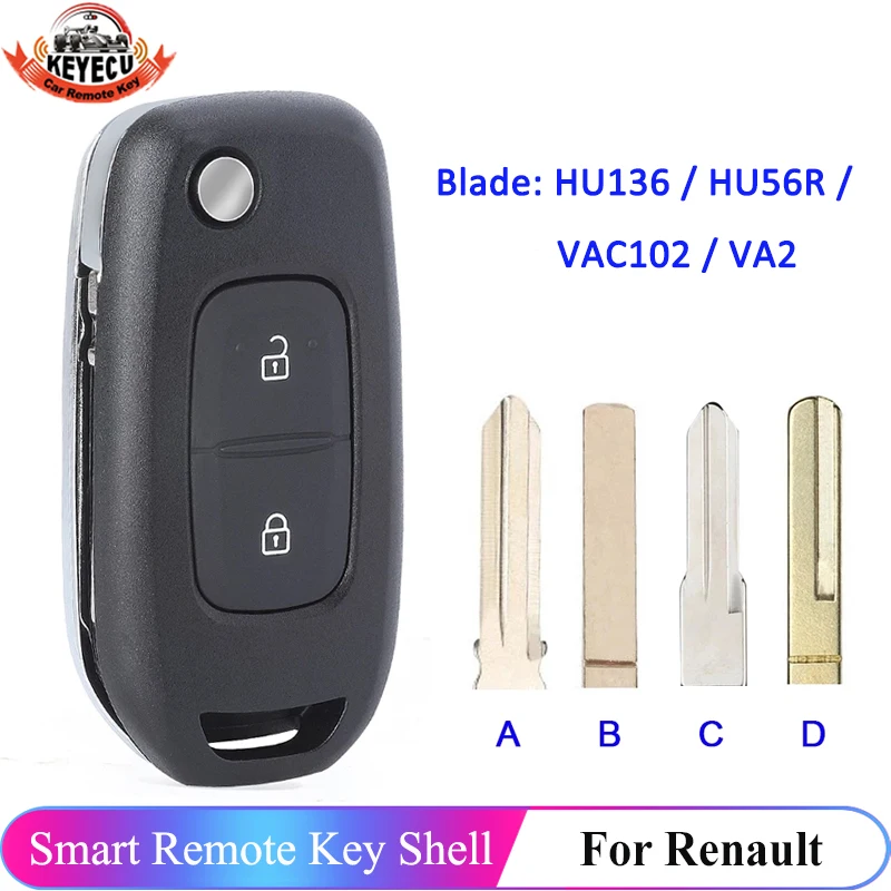 Пульт дистанционного управления с 2 кнопками для Renault Dacia Logan II 2018 2019 2020 HU136 HU56R VAC102