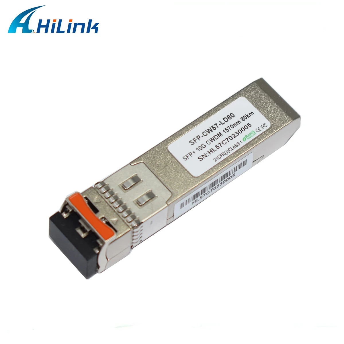 Hilinktech Бесплатная доставка DHL 10G CWDM SFP + 80KM 1610 EML APD ZR LC DDM модуль приемопередатчика|cwdm
