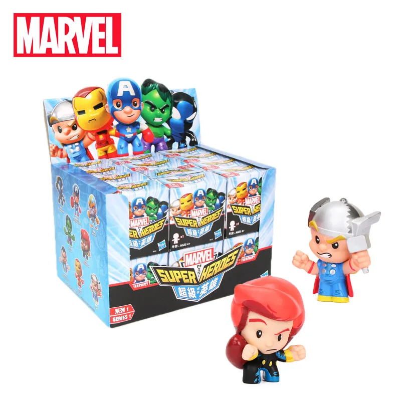 4 5 см серия игрушек Marvel 1 супер мини герои Черная Вдова Тор танос ПВХ фигурка