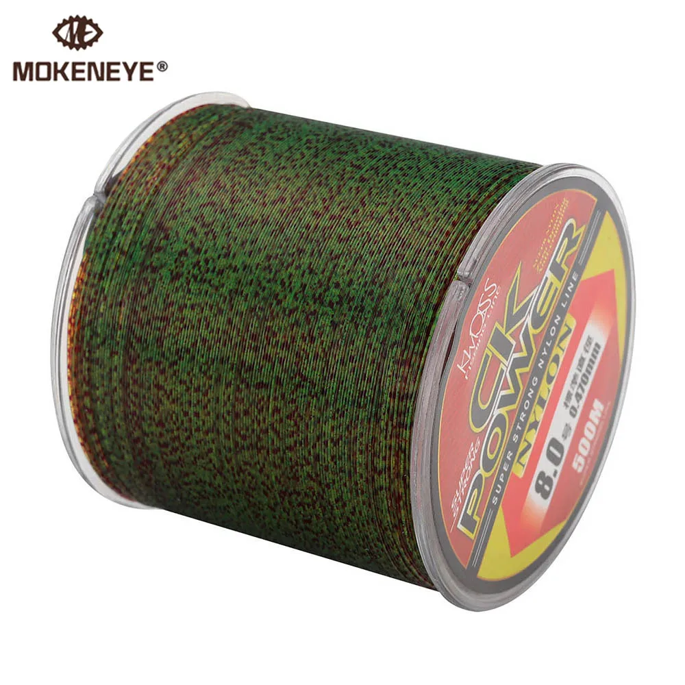 

500m Invisible Spoted Fishing Line Camouflage Nylon Thread Line Strong Speckle Carp Fluorocarbon Bionic Monofilament Fish Line