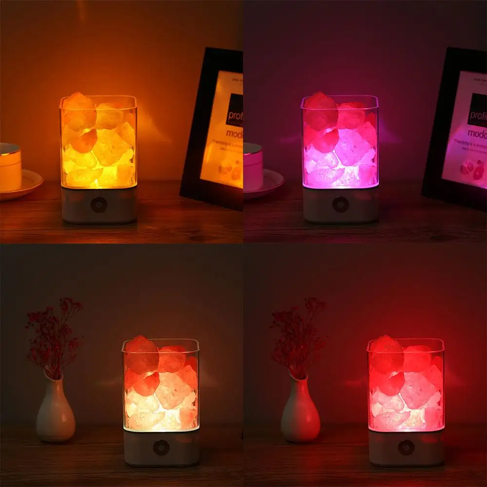 

Air Purifier Lamp Table Salt Light Desk Night Light DC 5V 3W Romantic Creative Natural Festival Bedroom Health Indoor Lighting