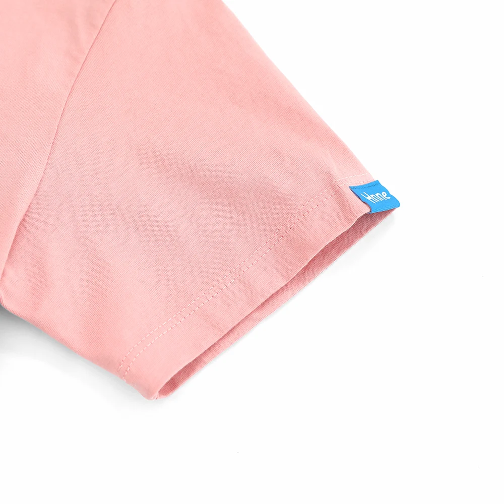 Hnne Children 100% Cotton Short Sleeve T-shirt Soft Breathable Unisex Boys Girls Tops Kids High Quality Solid Tees  HJ150622