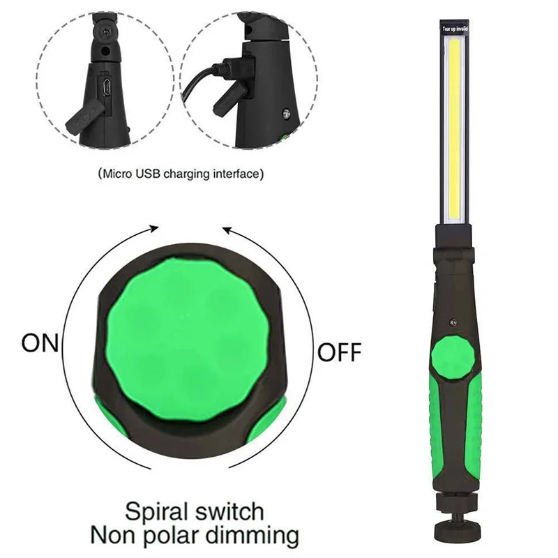 Переносной Точечный светильник рабочий Многофункциональный Перезаряжаемые COB