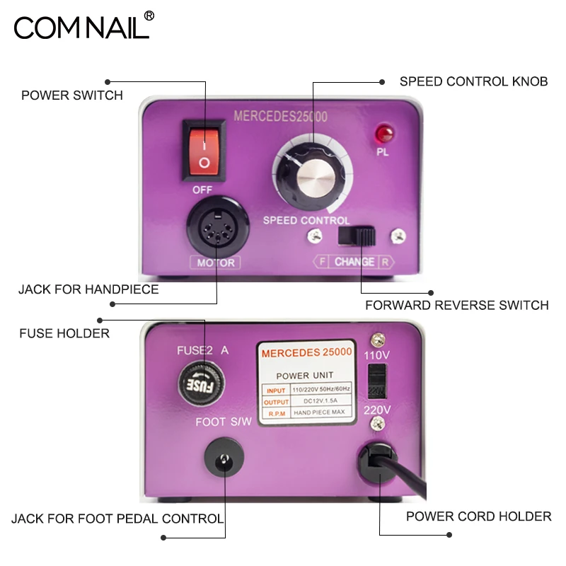 Профессиональный электрический Фрезер для ногтей фрезерный станок маникюра