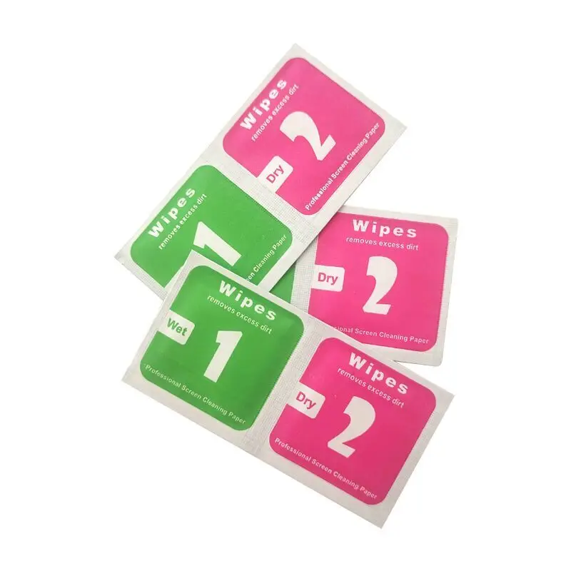 Салфетка для чистки объектива камеры 100 шт./лот ЖК-экраны удаление пыли Влажная и