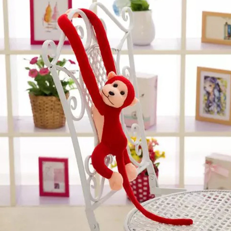60 см Kawaii длинные руки хвост Обезьяна Мягкая кукла плюшевые игрушки шторы для сна
