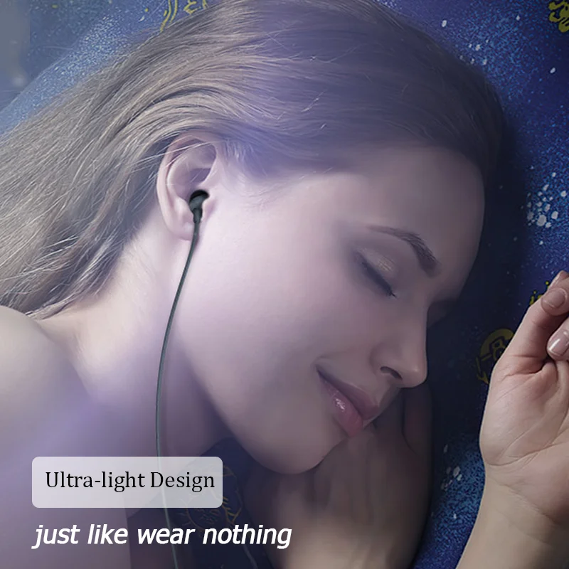 

Ultra-soft Sleeping Earphones 45° Ergonomic Design Headsets Anti-fold Type-C 3.5mm Headphones for Sleeping Noise Reduction