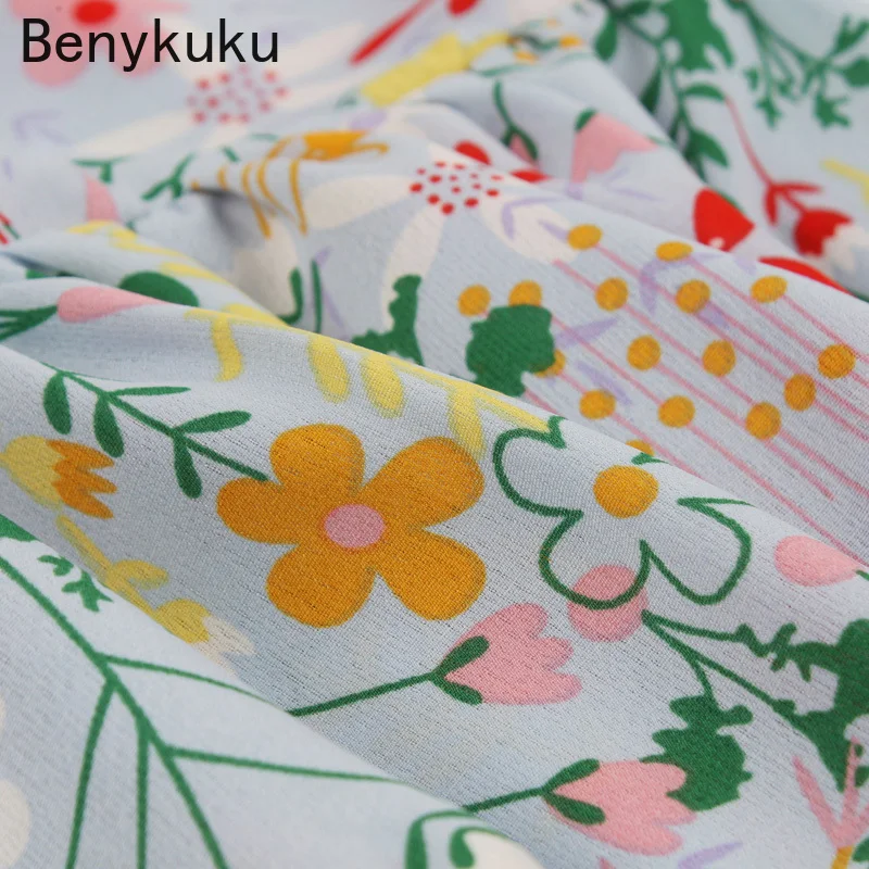 

Single Breasted V Neck Floral Print Summer Clothes for Women Elegant Sleeveless High Waist Vintage Pleated Retro Ruffles Dress