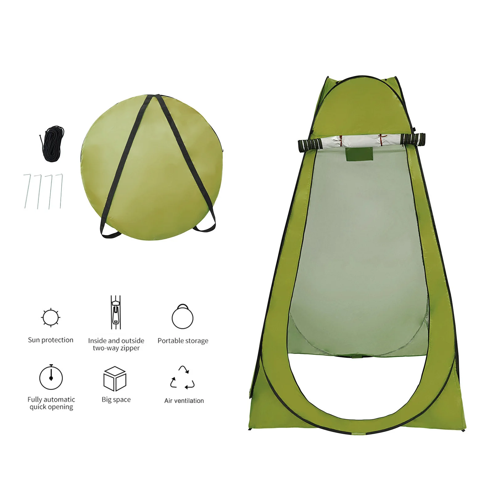 

Pop Up Tent Changing Room Instant Folding Tent with Carrying Bag Privacy Shower Bathing Fitting Dressing Room for Beach Camping