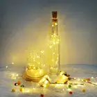 СВЕТОДИОДНАЯ Гирлянда для винных бутылок с пробковыми лампочками, батарея из пробки для вечерние ринки, свадьбы, Рождества, Хэллоуина, 10 шт. в комплекте