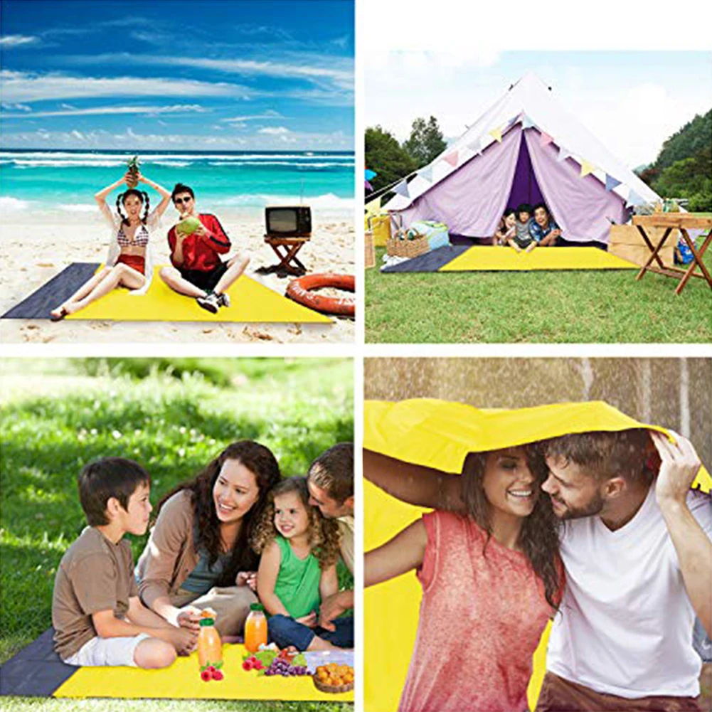

Portable Foldable Picnic Mat Outdoor Camping Hiking Travel Folding Waterproof Moisture-proof Beach Blanket