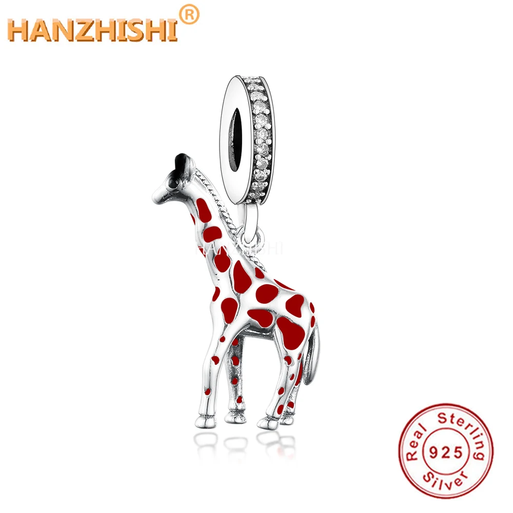 

Wholesale Price Fit Original Charm Bracelet Necklace Authentic 925 Sterling Silver Giraffe Beads For Jewelry Making Women 2021