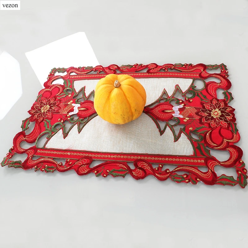 Рождественская элегантная ткань vezon с вышивкой крестиком льняной Рождественский