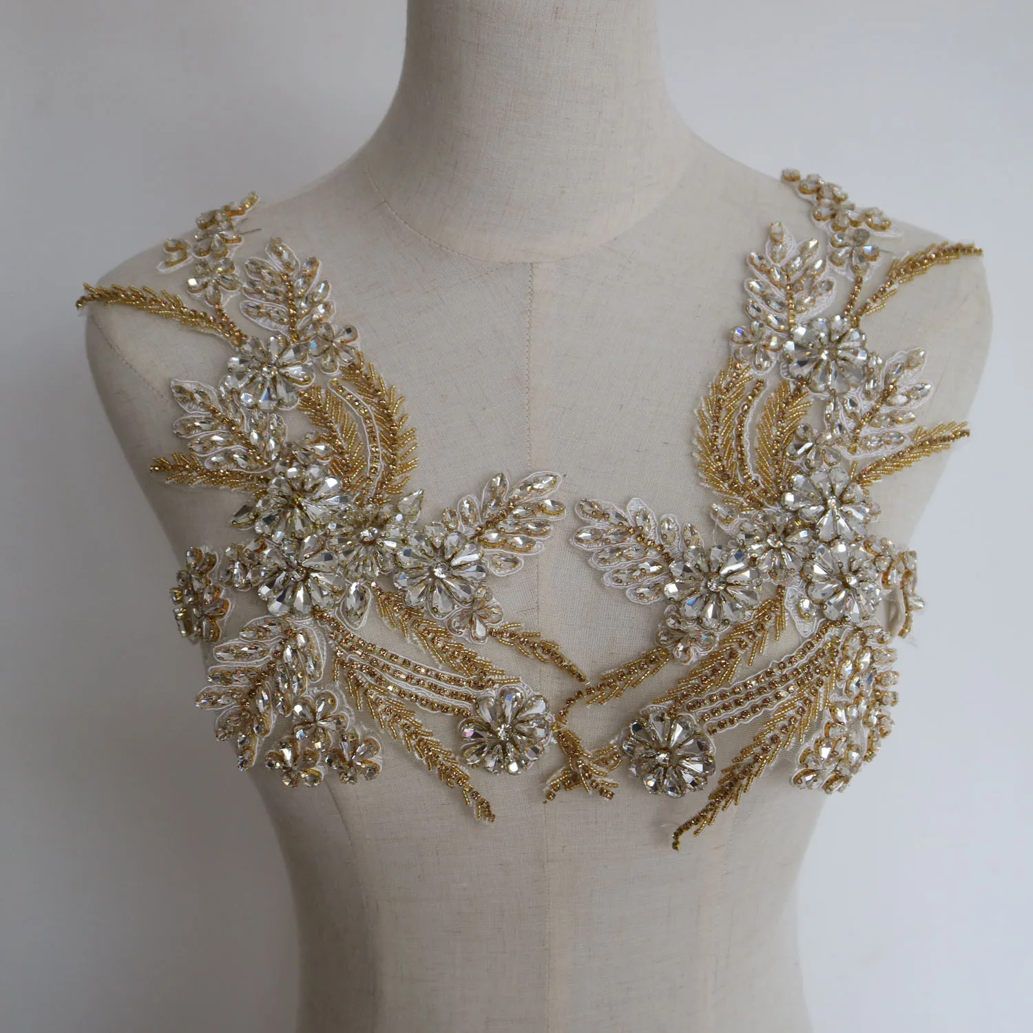 Аппликации для одежды тяжелые роскошные из бисера свадебных платьев | Дом и сад