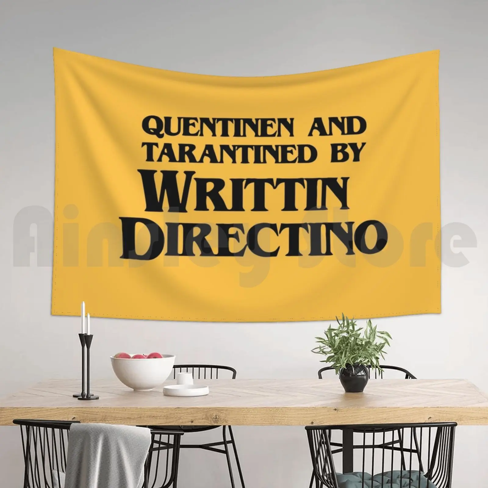 Китин и Тарантин от Writtin Directino Гобелен Гостиная Спальня Квентин Тарантино Режиссер Письменный (art.: 3920ceff41dc5) - 3920ceff41dc5
