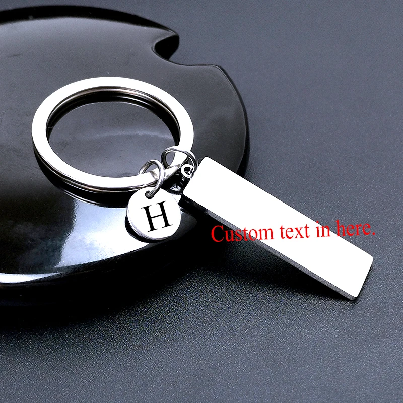 Частный настраиваемый текстовый брелок на заказ начальная A Z 26 букв для пар