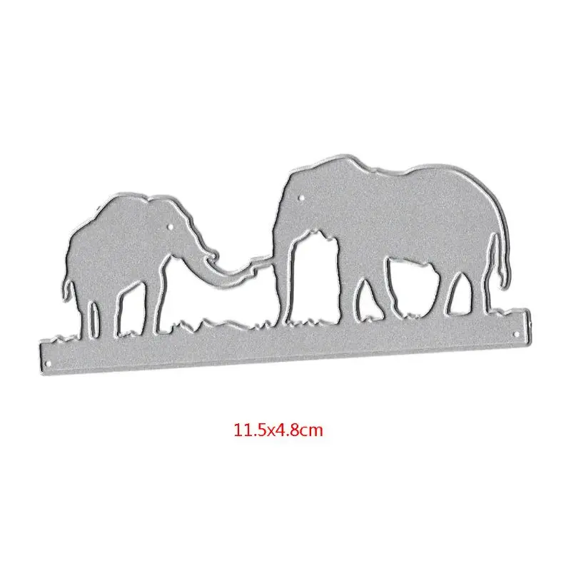 

Elephant Metal Cutting Dies Stencil DIY Scrapbooking Album Stamp Paper Card Embossing Craft Decor