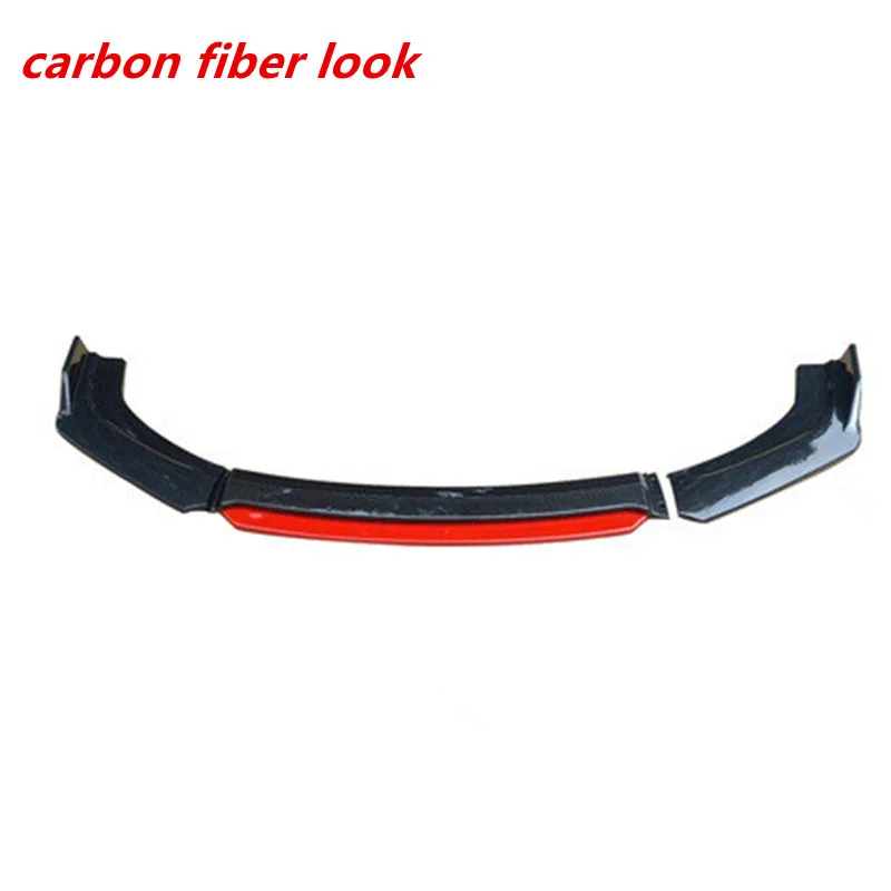 Передний бампер спойлер карбоновая поверхность контрастный цвет дизайнерская