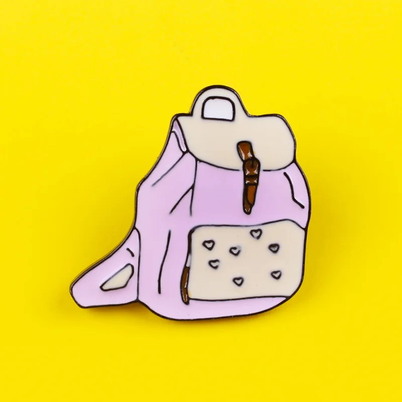 Prajna Pink/black and white camera Pins Badges for Clothes on Backpack Zinc Alloy Cartoon Metal pink backpack Pin Badge | Дом и сад