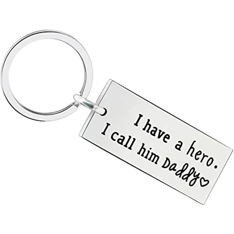

Dad Father Gifts Keychain From Daughter Father Day Birthday Gift for Father Daddy Thanksgiving Day Jewelry Present To Papa