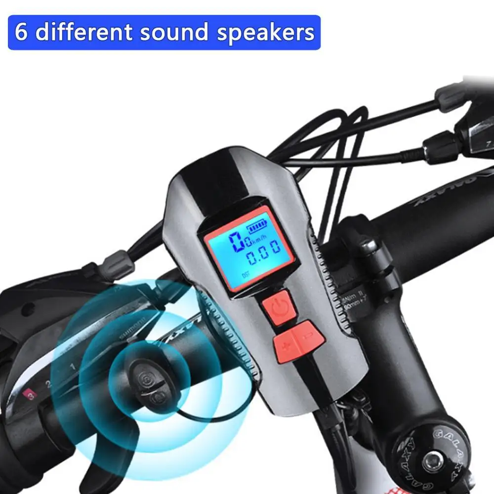 Велосипедный светильник USB 5 режимов компьютерный звуковой сигнал велосипедный
