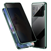 anti peeping phone case for xiaomi mi 11 pro ultra magnetic adsorption cases 360 degree double sided privacy glass back cover