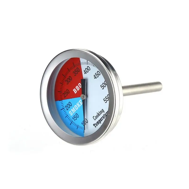 

Protable BBQ Smoker Grill Temperature Gauge Barbecue Picnic Cooking Thermometer Household Meat Grill Oven Thermometer 100-550F